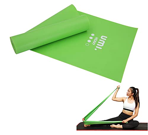 Amazon Brand - Umi - Bandas Elásticas Banda de Resistencia de Fitness Yoga Pilates, para rehabilitación y Terapia Física para Hombres y Mujeres Bandas Ejercicio (Verde, 2M)