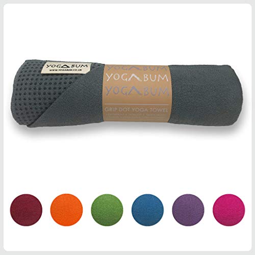 Yogabum Antideslizante Yoga Mat Prima Toalla (Slate Grey)
