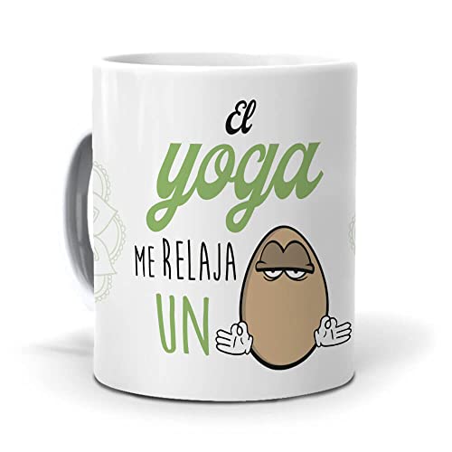 Taza El Yoga me relaja un Huevo