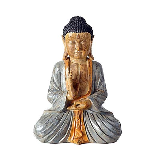 Unbekannt Figura Decorativa de Buda Alto 50 cm de Resina Marrón