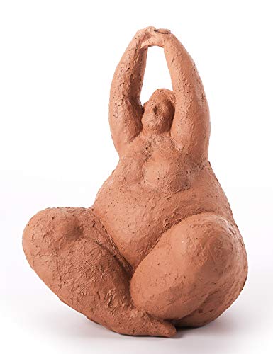 Amoy-Art Figura Mujer Escultura Yoga Decorativa Dama Estatua Resina Regalo 26cm