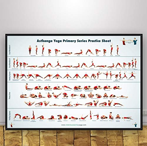 REDWPQ Wall Art Picture Poster Yoga Art Print en Lienzo Poster Home Decor 40 * 60 Cm sin Marco